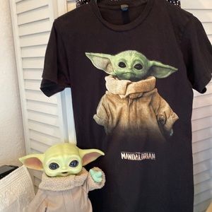 YODA T-Shirt size Small and Yoda Baby Plush “2 for 1”